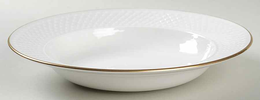 Mansard Gold Large Rim Soup Bowl by Spode-1