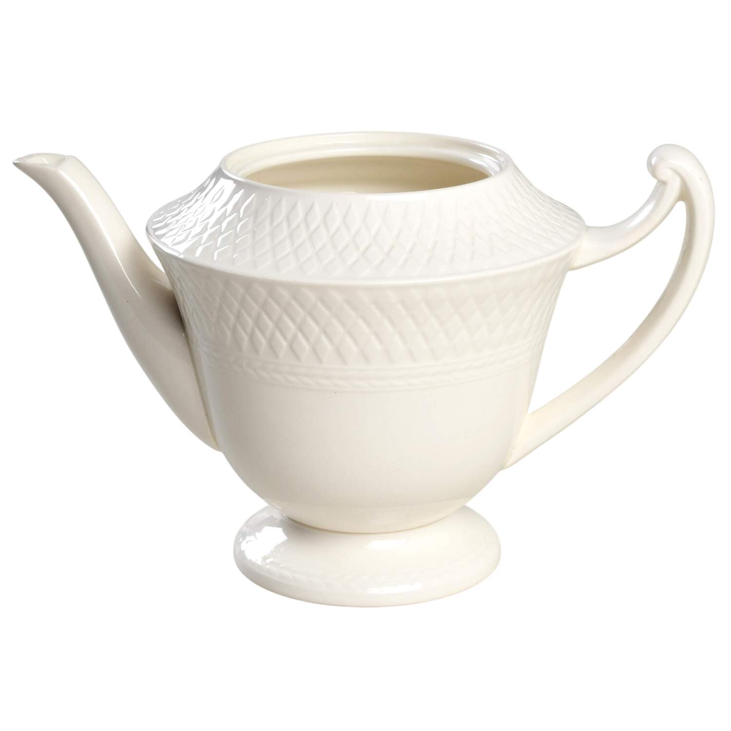 Mansard (Off White, Earthenware) Lid for Teapot by Spode-1