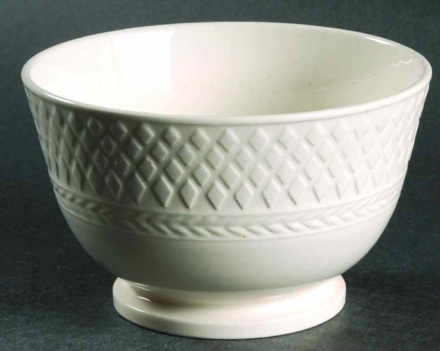 Mansard (Off White, Earthenware) Cranberry Bowl by Spode-1