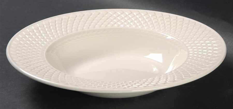 Mansard (Off White, Earthenware) Rim Soup Bowl by Spode-1