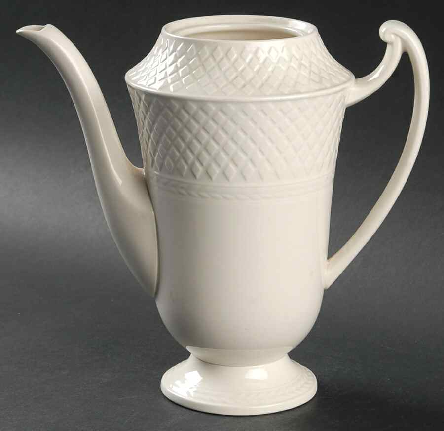 Mansard (Off White, Earthenware) Coffee Pot No Lid by Spode-1