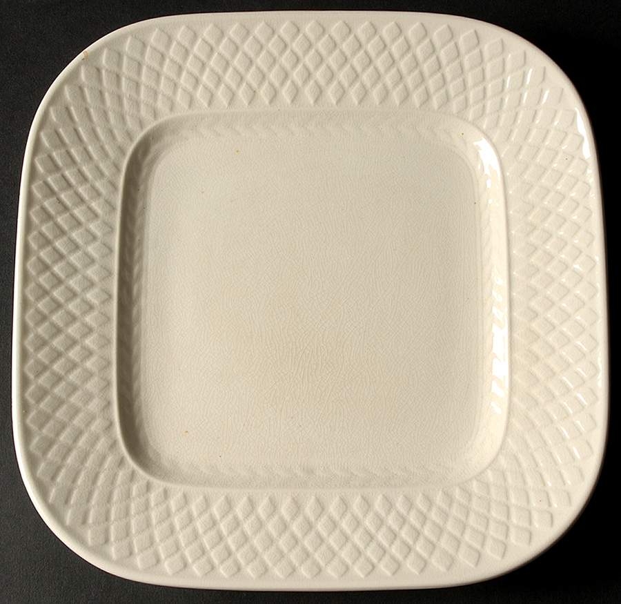 Mansard (Off White, Earthenware) Square Luncheon Plate by Spode-1