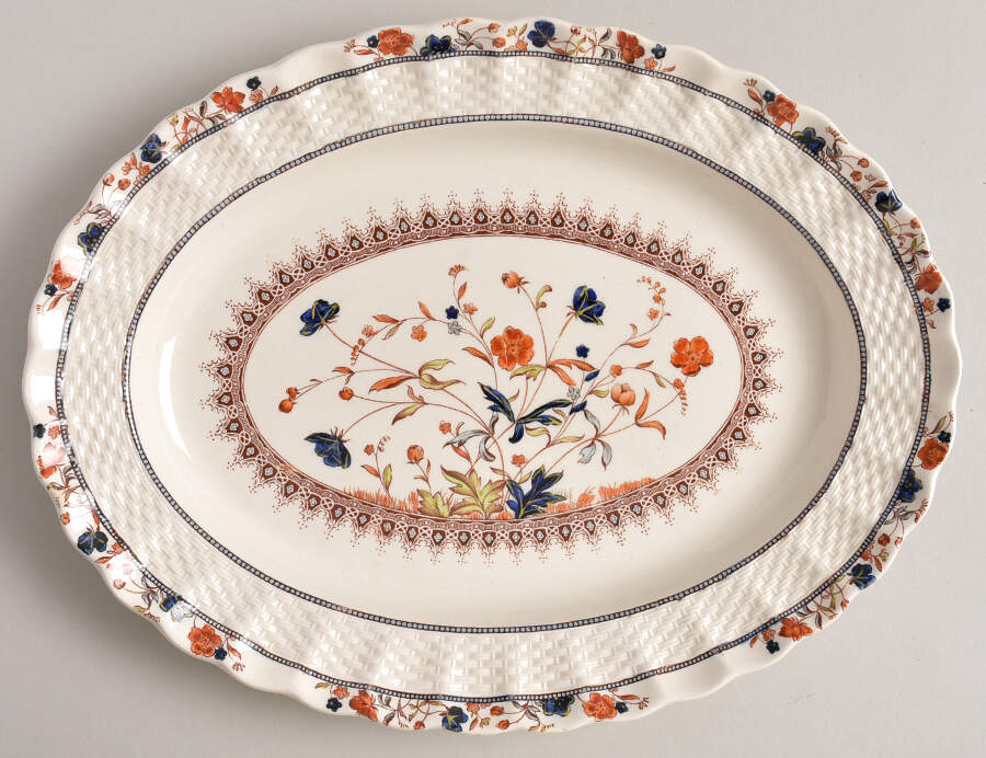 Mandalay 10" Oval Serving Platter by Spode-1