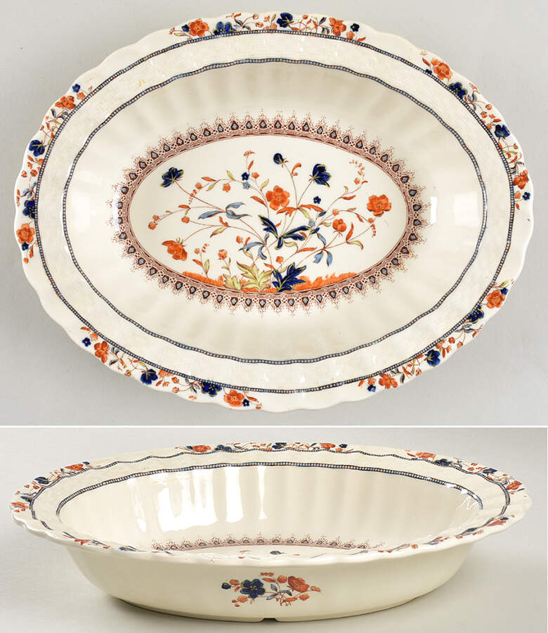 Mandalay 10" Oval Vegetable Bowl by Spode-1