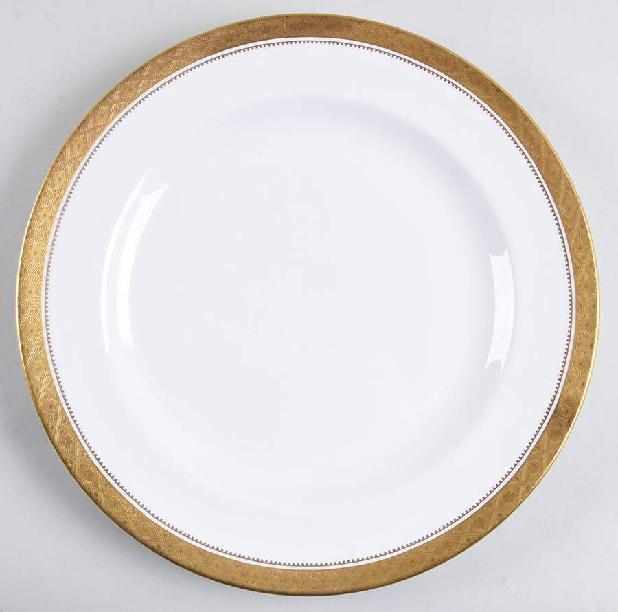 Mandarin Gold 12" Chop Plate (Round Platter) by Spode-1