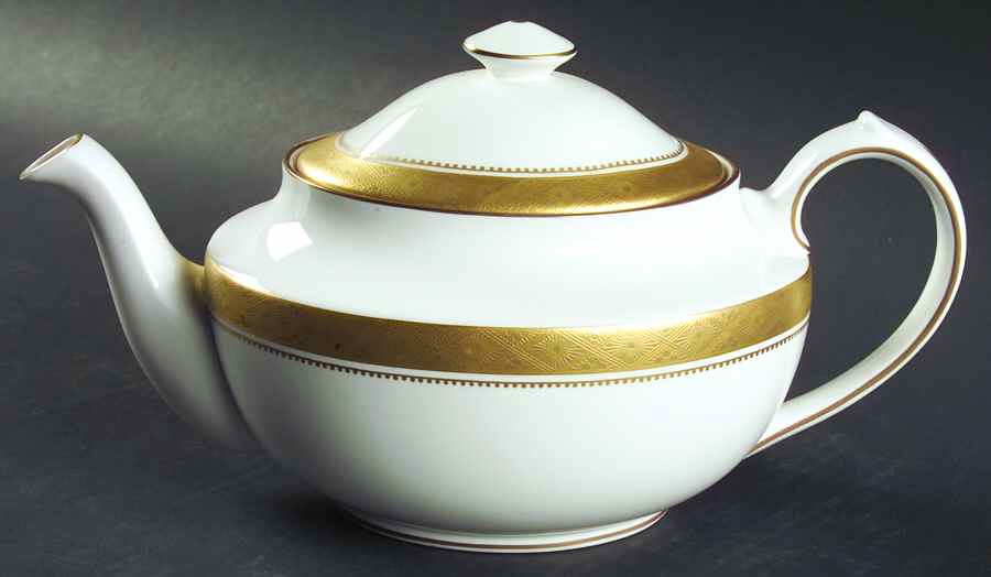 Mandarin Gold Teapot & Lid by Spode-1