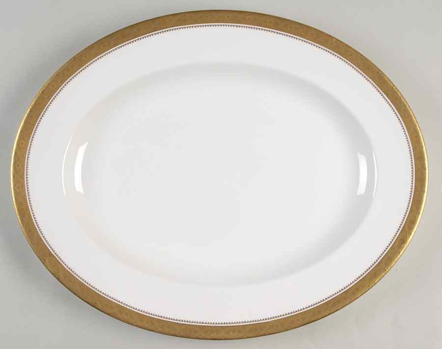 Mandarin Gold 15" Oval Serving Platter by Spode-1