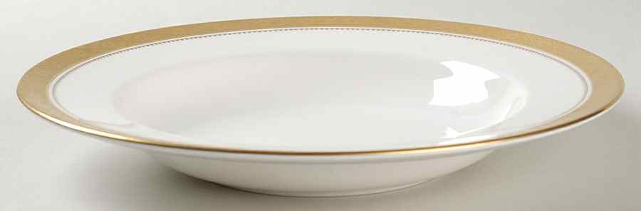 Mandarin Gold Large Rim Soup Bowl by Spode-1