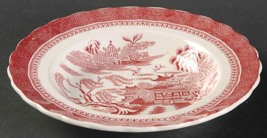 Mandarin Pink (Chelsea, No Trim) Rim Fruit/Dessert (Sauce) Bowl by Spode-1