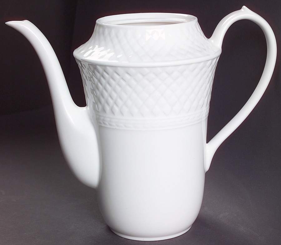 Mansard (Bone) Coffee Pot No Lid by Spode-1