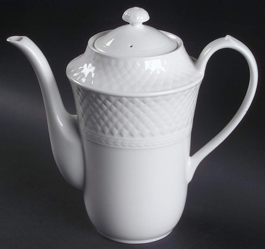 Mansard (Bone) Coffee Pot & Lid by Spode-1