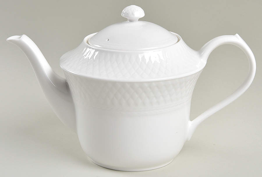 Mansard (Bone) Teapot & Lid by Spode-1