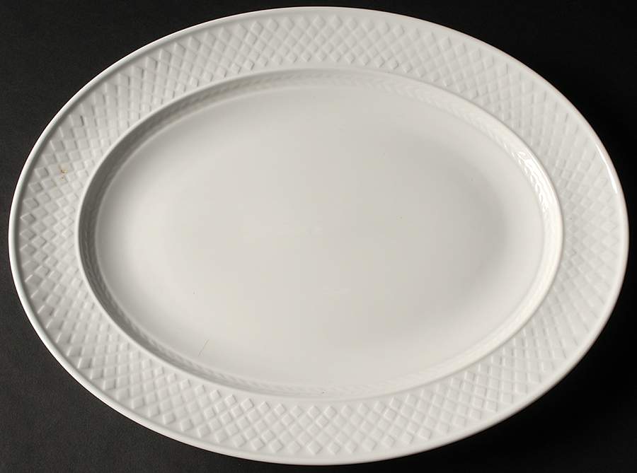 Mansard (Bone) 17" Oval Serving Platter by Spode-1