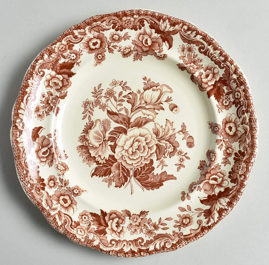Marina Brown Luncheon Plate by Spode-1
