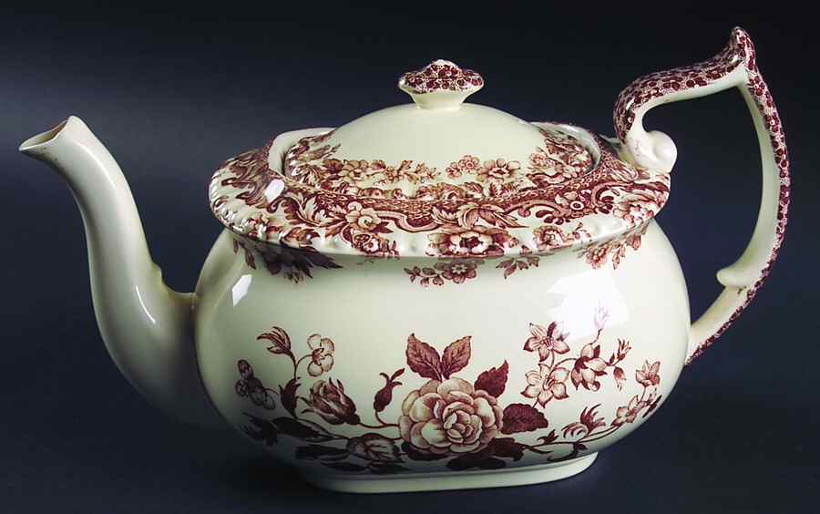 Marina Brown Teapot & Lid by Spode-1