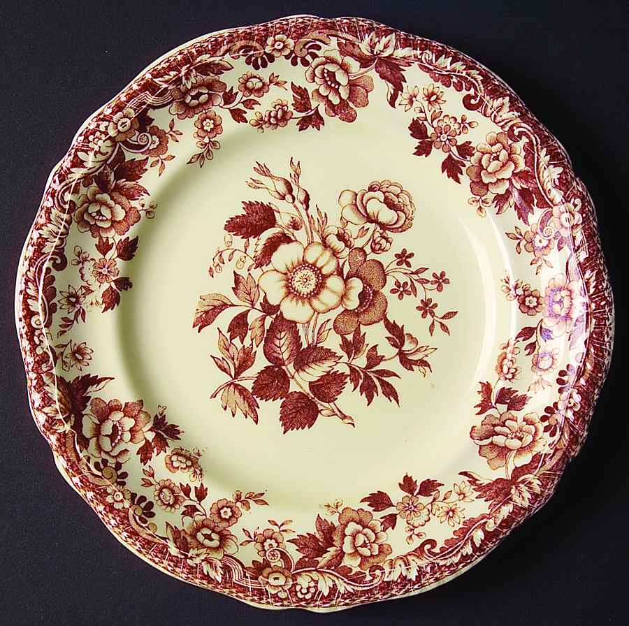Marina Brown Salad Plate by Spode-1