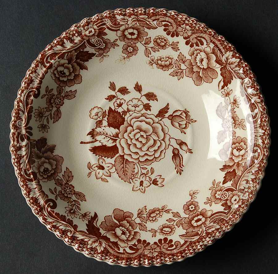 Marina Brown Saucer by Spode-1