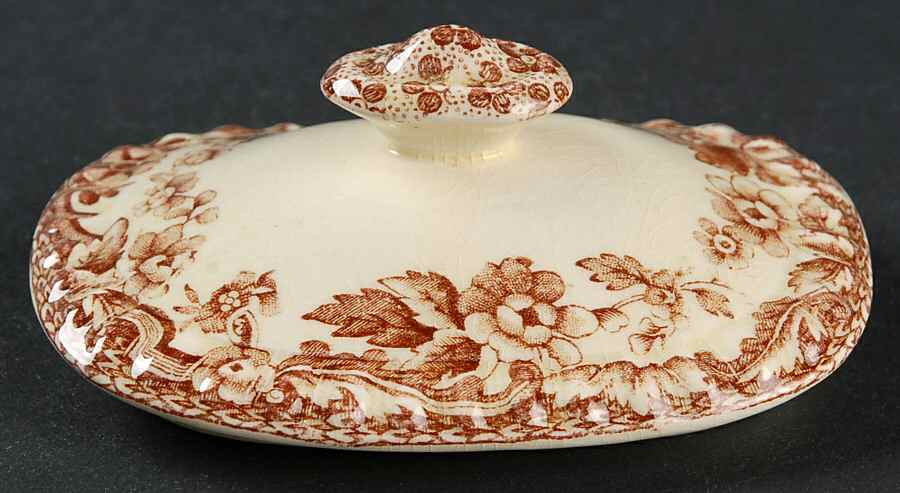 Marina Brown Lid for Sugar Bowl by Spode-1