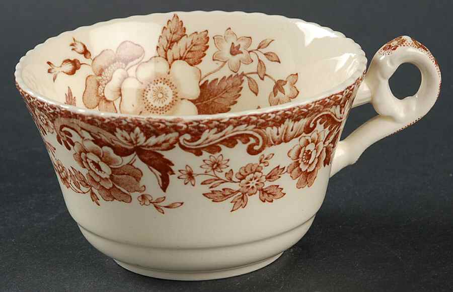 Marina Brown Flat Cup by Spode-1
