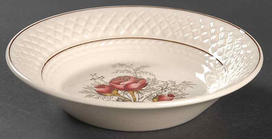 Mansard Rose Red Fruit/Dessert (Sauce) Bowl by Spode-1