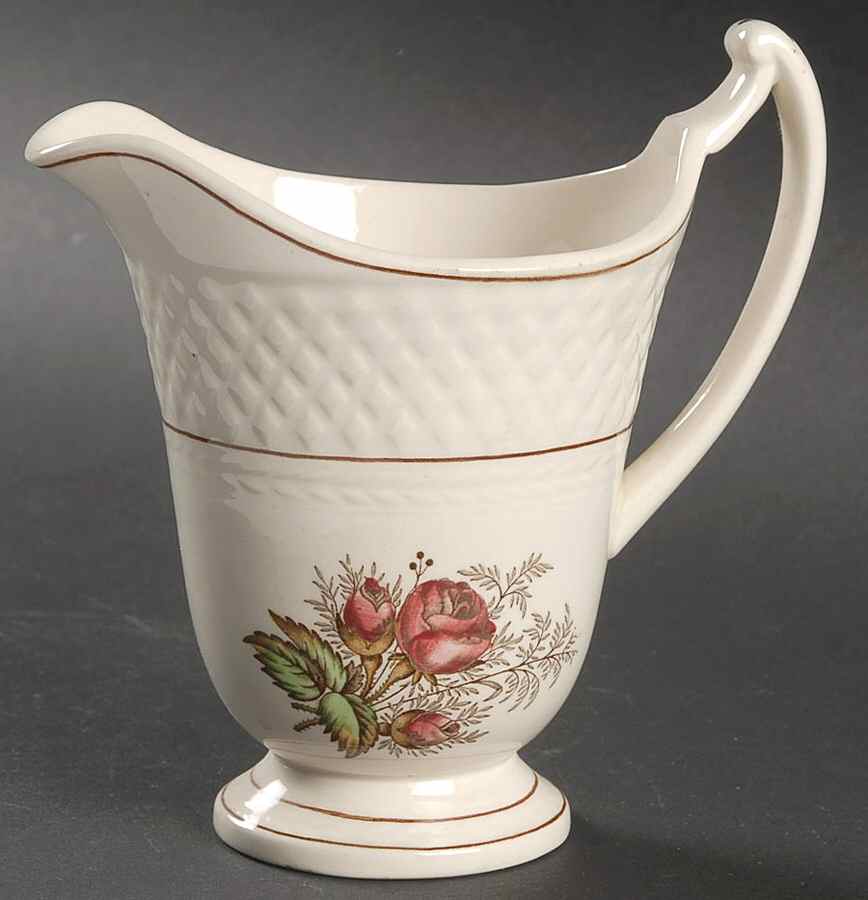 Mansard Rose Red Creamer by Spode-1