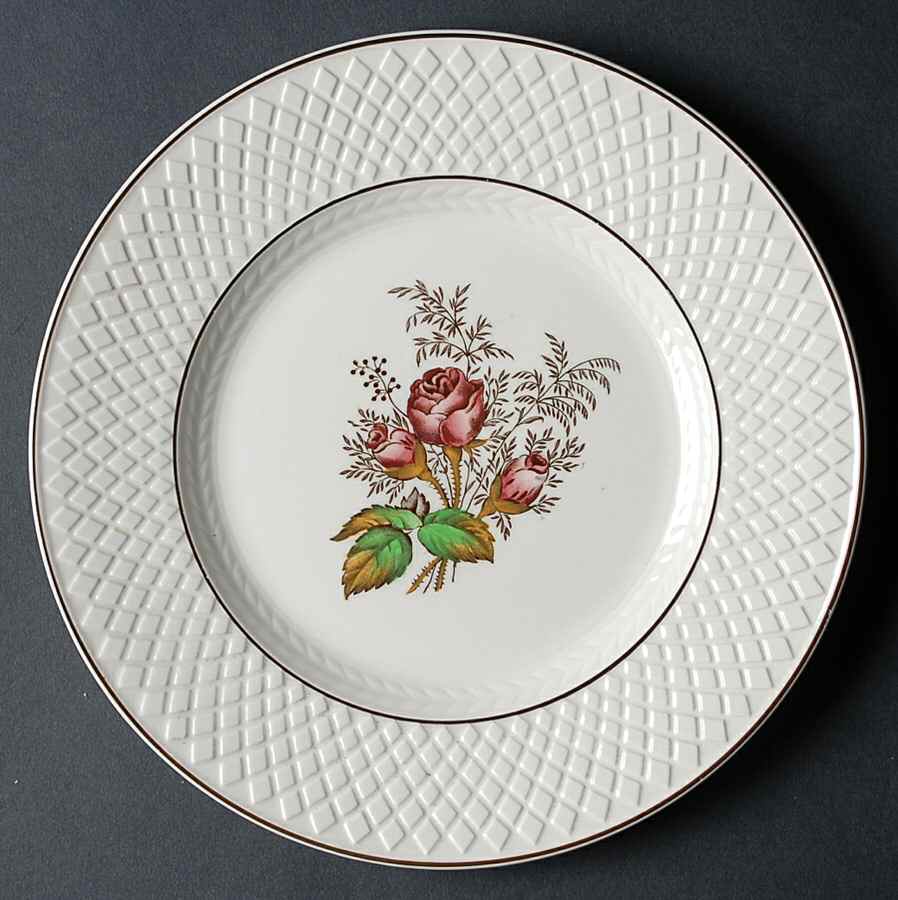Mansard Rose Red Salad Plate by Spode-1