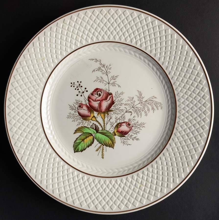 Mansard Rose Red Luncheon Plate by Spode-1