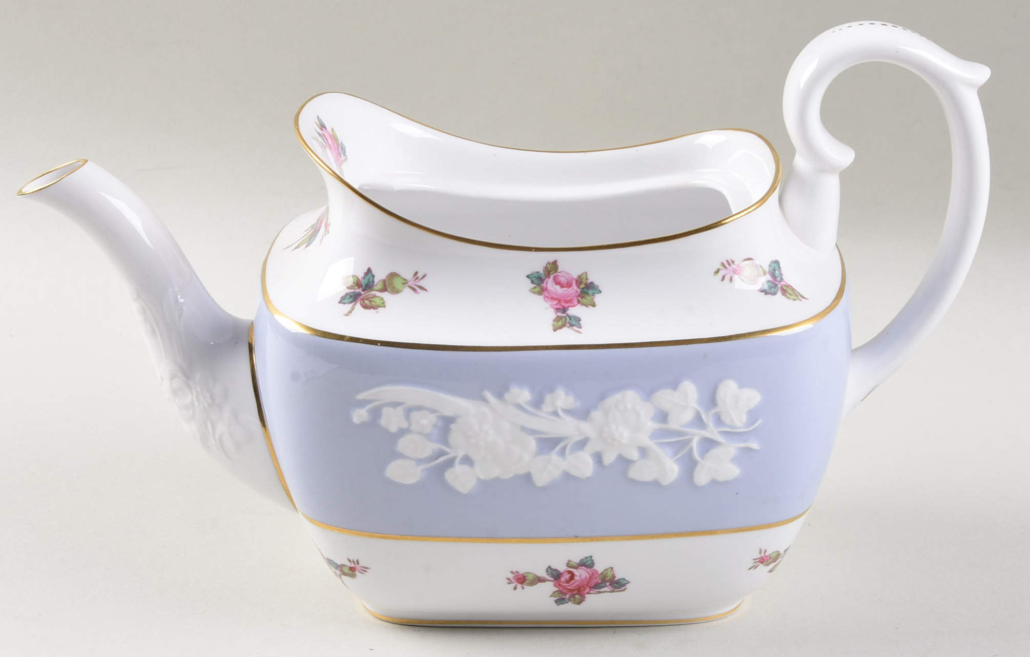Maritime Rose Blue Teapot No Lid by Spode-1