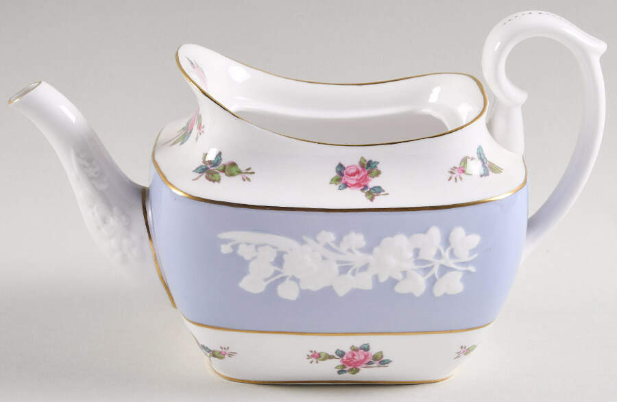 Maritime Rose Blue Small Teapot No Lid by Spode-1