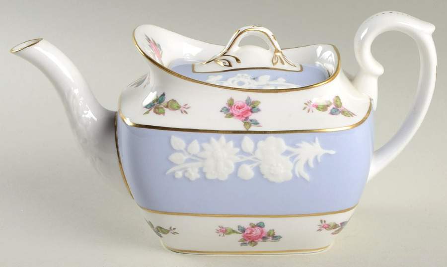 Maritime Rose Blue Mini Teapot & Lid by Spode-1