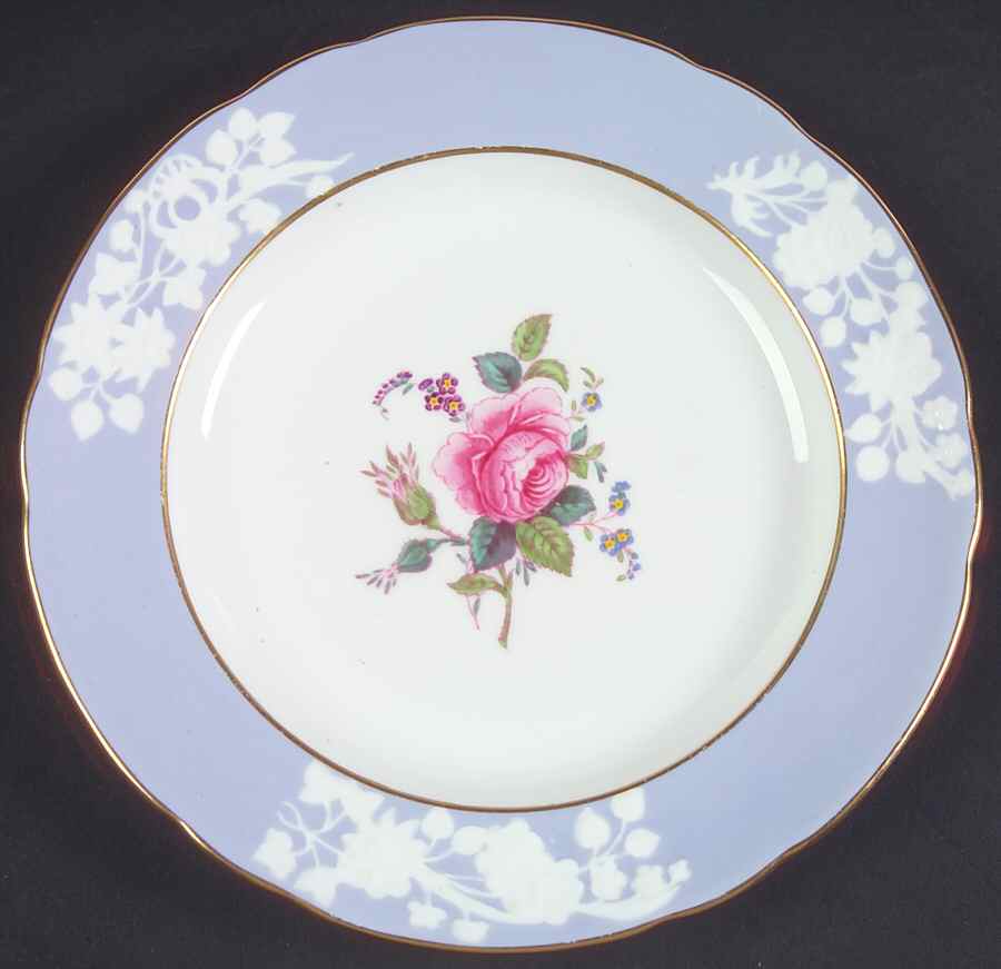 Maritime Rose Blue Dessert/Pie Plate by Spode-1