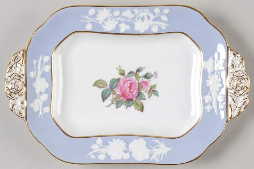 Maritime Rose Blue Underplate for Gravy Boat by Spode-1