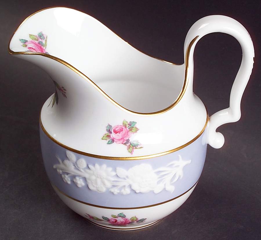 Maritime Rose Blue Creamer by Spode-1