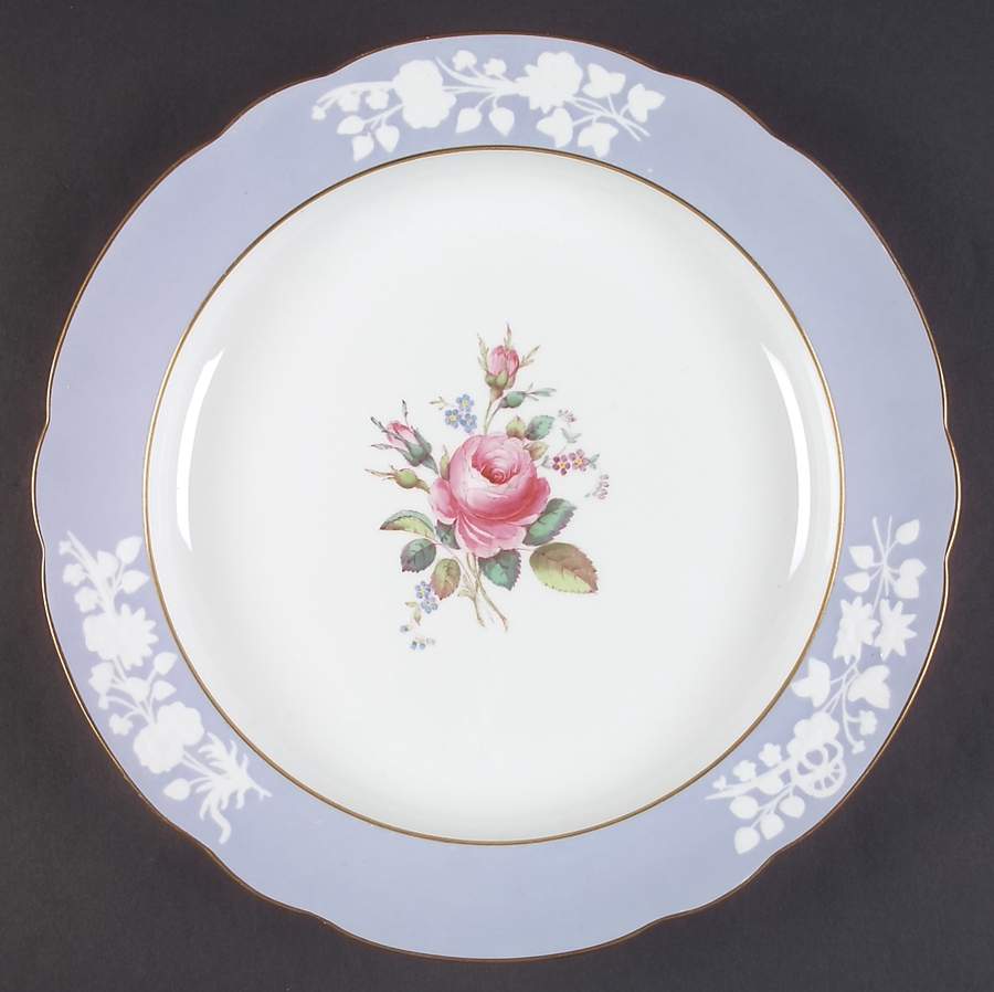 Maritime Rose Blue 12" Chop Plate (Round Platter) by Spode-1