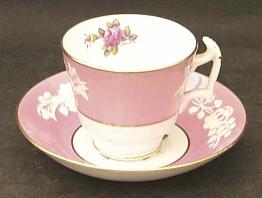 Maritime Rose Light Pink (Smooth) Footed Demitasse Cup & Saucer Set by Spode-1