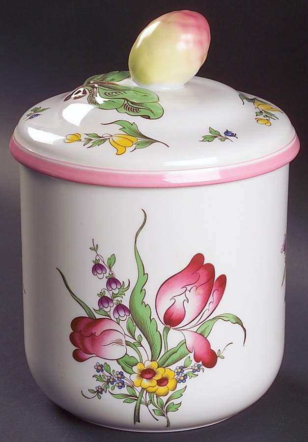 Marlborough Sprays Extra Large Canister & Lid by Spode-1
