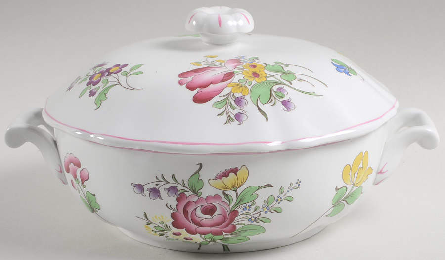 Marlborough Sprays Round Covered Vegetable by Spode-1