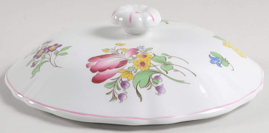 Marlborough Sprays Lid for Round Vegetable by Spode-1