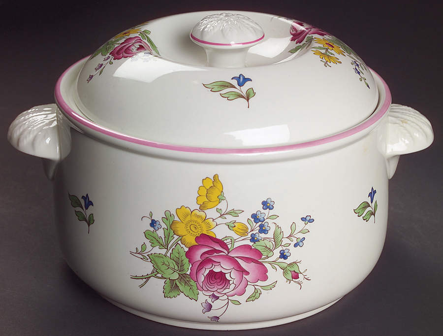 Marlborough Sprays 2 Qt Round Covered Casserole by Spode-1