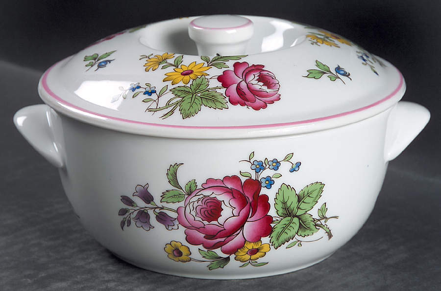 Marlborough Sprays 1.25 Pt Round Covered Casserole by Spode-1