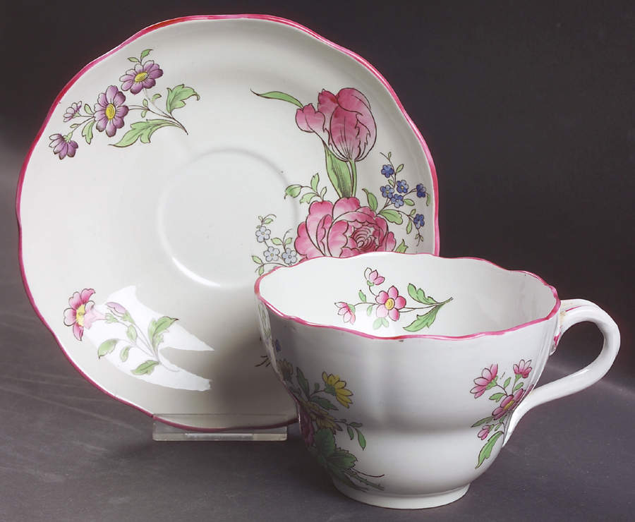 Marlborough Sprays Breakfast Cup & Saucer Set by Spode-1