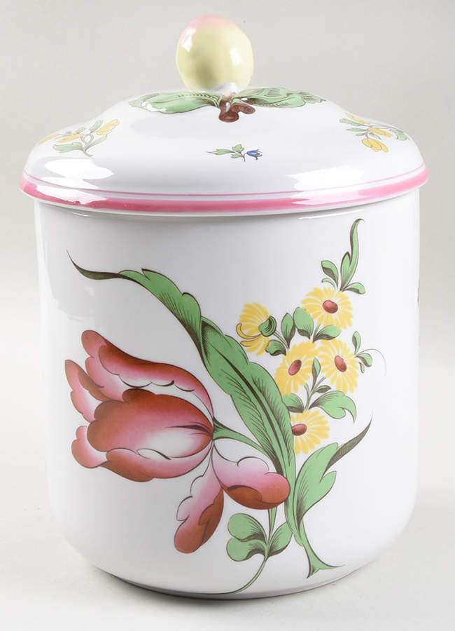 Marlborough Sprays Large Canister & Lid by Spode-1