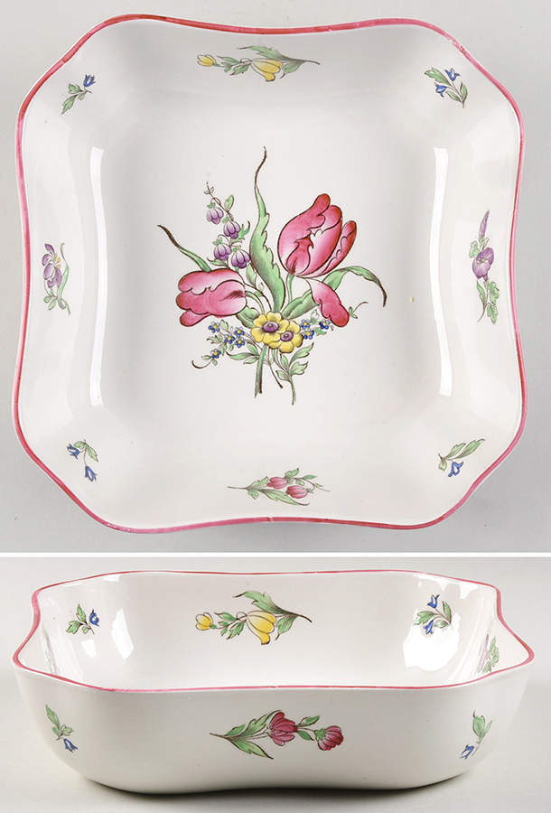 Marlborough Sprays 8" Square Vegetable Bowl by Spode-1