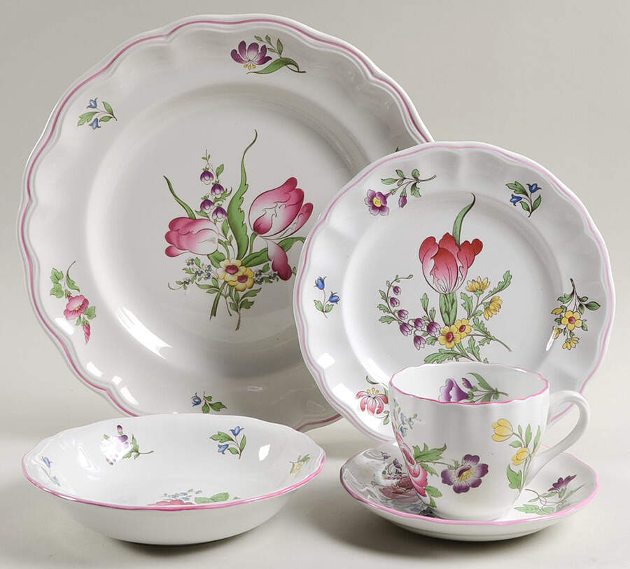 Marlborough Sprays 5 Piece Place Setting by Spode-1