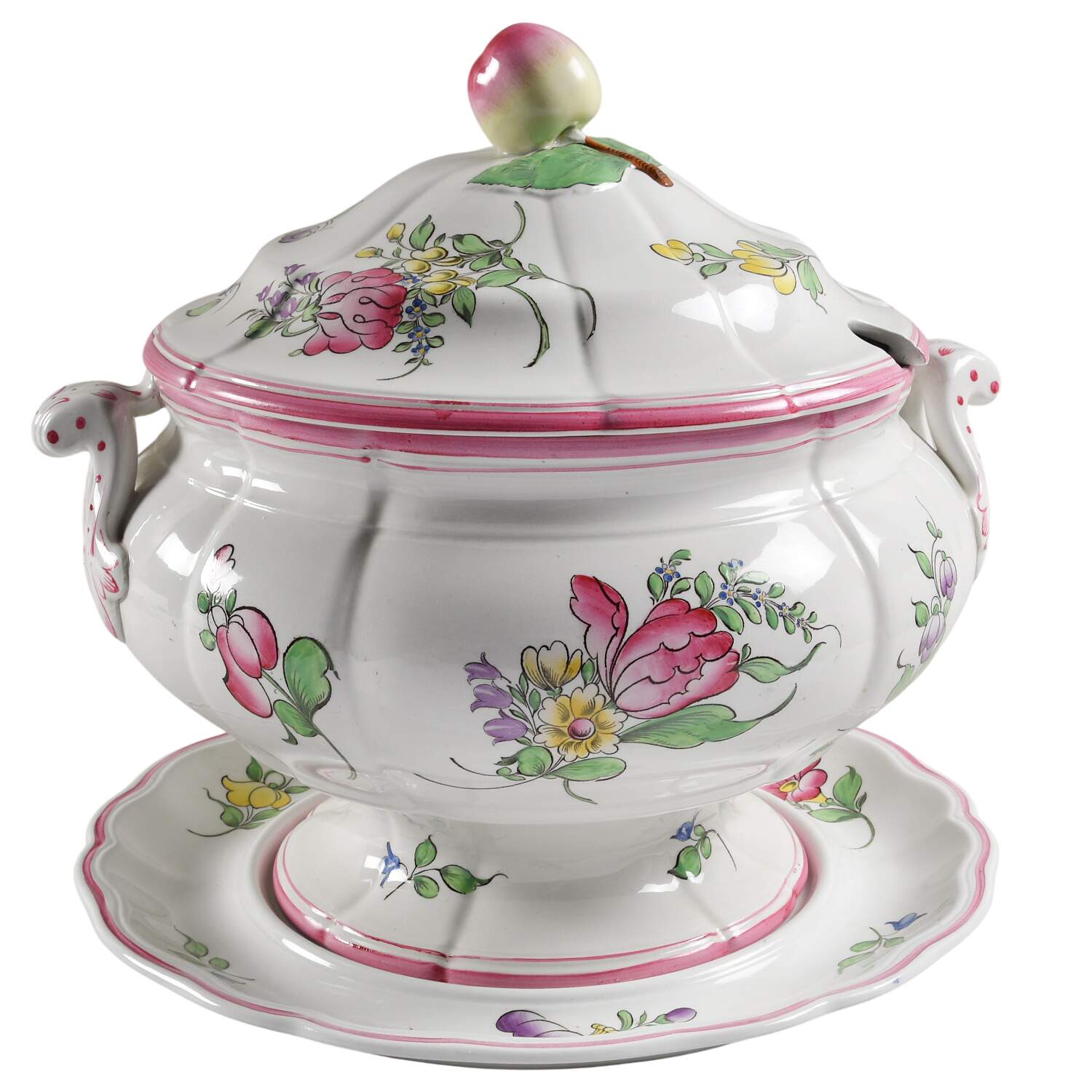 Marlborough Sprays Tureen & Lid w/Underplate by Spode-1