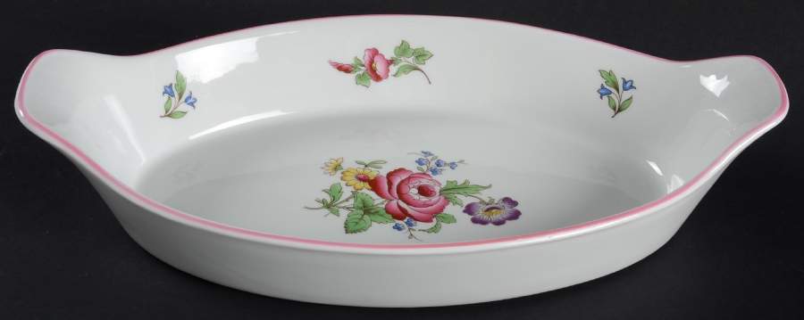 Marlborough Sprays 13" Oval Oven To Table Baker by Spode-1