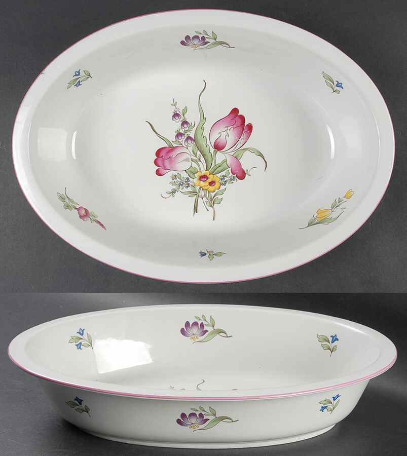 Marlborough Sprays 12" Oval Baker by Spode-1