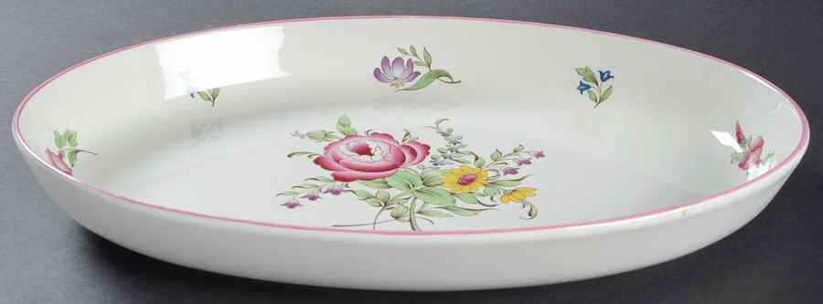 Marlborough Sprays 14" Oval Baker by Spode-1