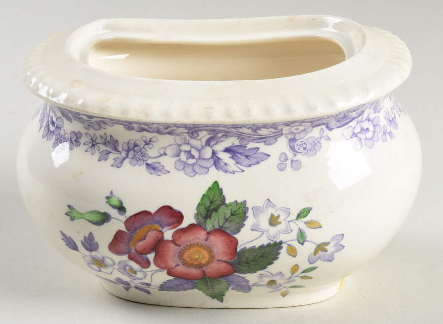 Mayflower Sugar Bowl No Lid by Spode-1
