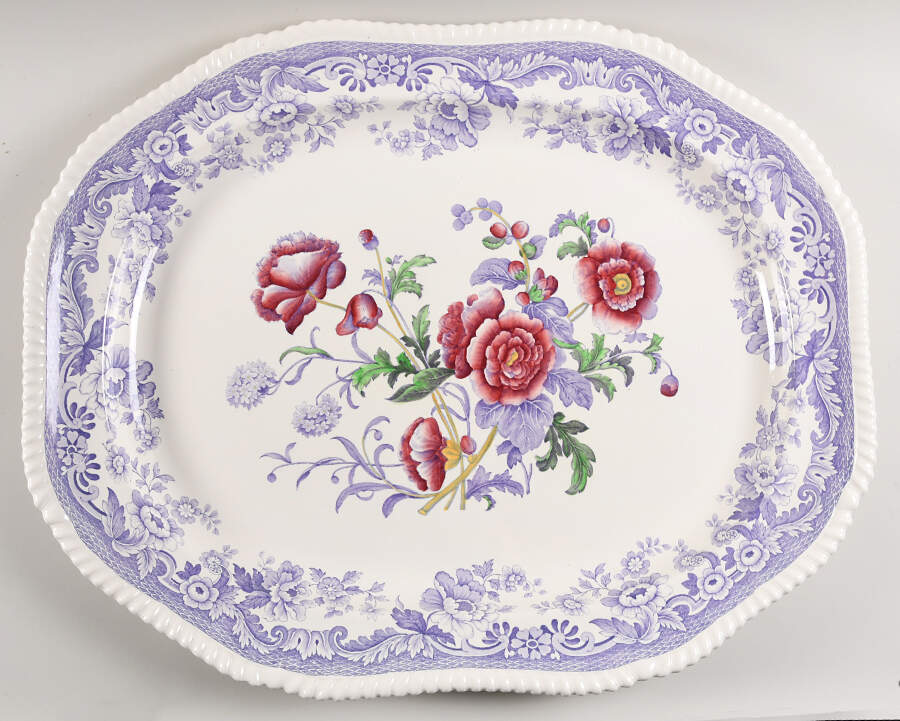 Mayflower 23" Oval Serving Platter by Spode-1